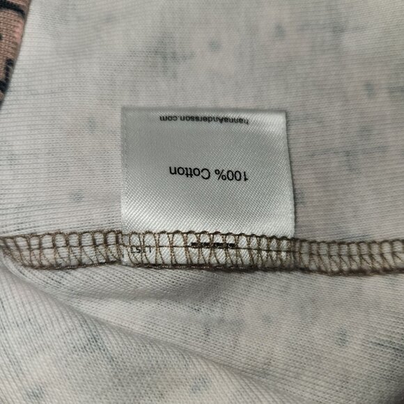 Hanna Andersson Girls Long Sleeve Floral Dress Size 130 8 Pink & Brown 2525 - Picture 4 of 7